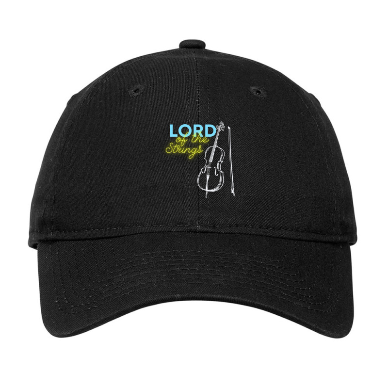 Lord Of Strings Accoustic Cello Lover Adjustable Cap by JustinWinecoff | Artistshot