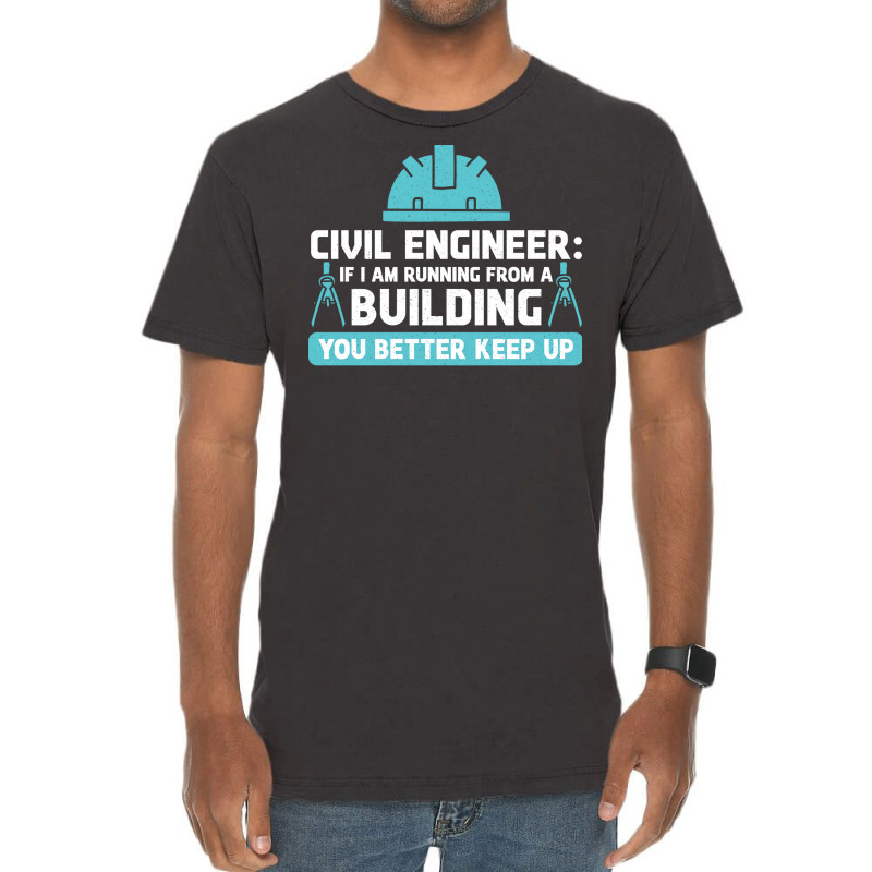 Funny Engineer Student Civil Engineering Gift Summer Vintage T-shirt | Artistshot