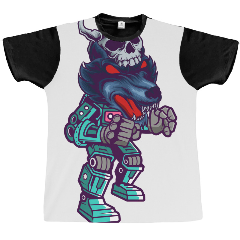 Wolf Robot Robot Machine Computer Toy Graphic T-shirt | Artistshot