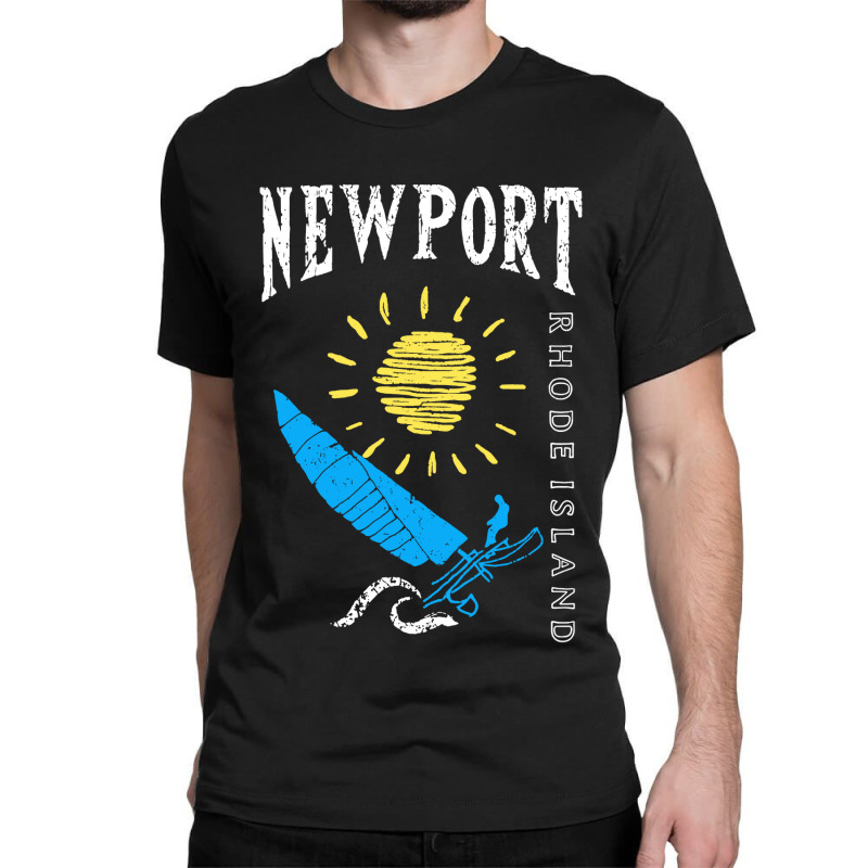 Sailboat Catamaran Newport Rhode Island Classic T-shirt by Anyaran | Artistshot