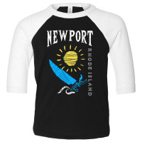 Sailboat Catamaran Newport Rhode Island Toddler 3/4 Sleeve Tee | Artistshot