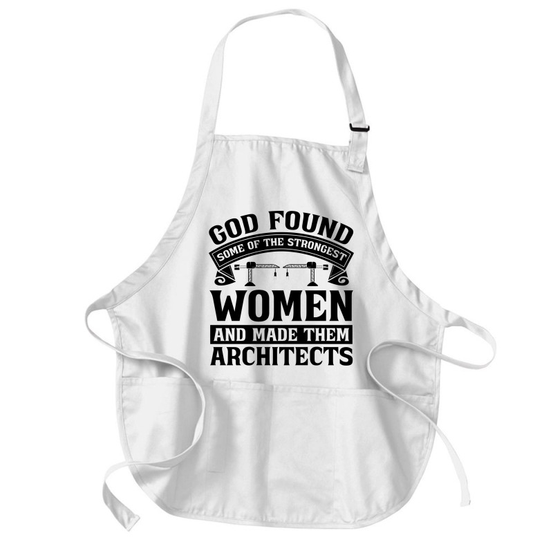 Architect God Found Som Architecture Architects Nostalgia Medium-length Apron | Artistshot