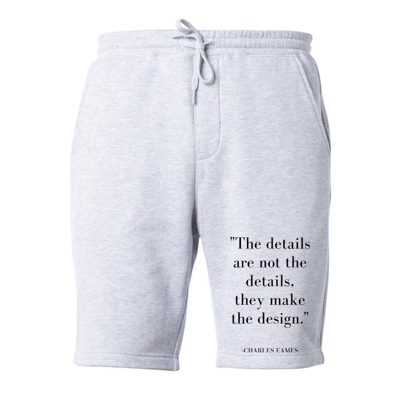 The Details Are Not The Details Eames Quote Hipster Fleece Short | Artistshot