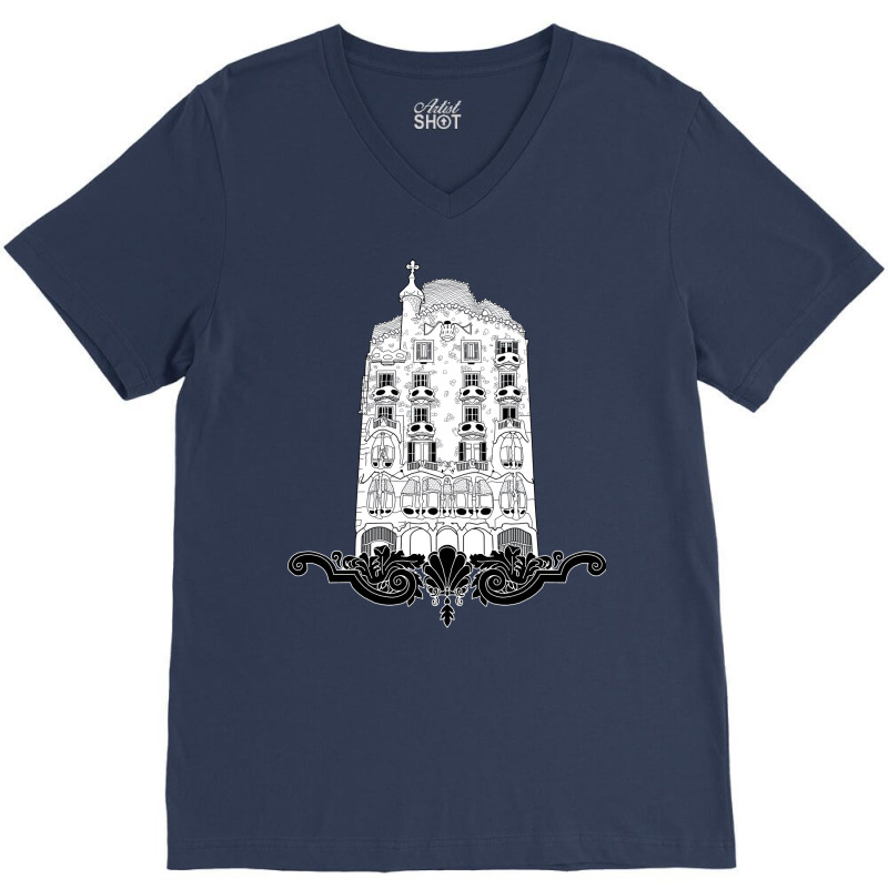 Casa Batllo Humor V-neck Tee | Artistshot