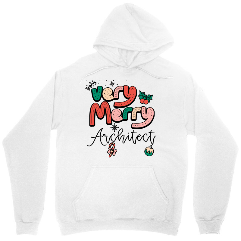 Very Merry Architect Christmas Humor Unisex Hoodie | Artistshot