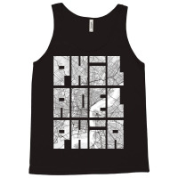 Philadelphia Usa City Map Typography Light Tank Top | Artistshot