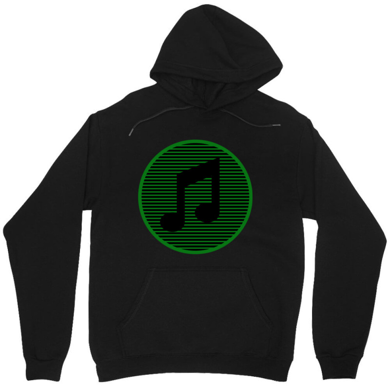 Retro Striped Music Note Classic Unisex Hoodie by CrystalLSchwartz | Artistshot