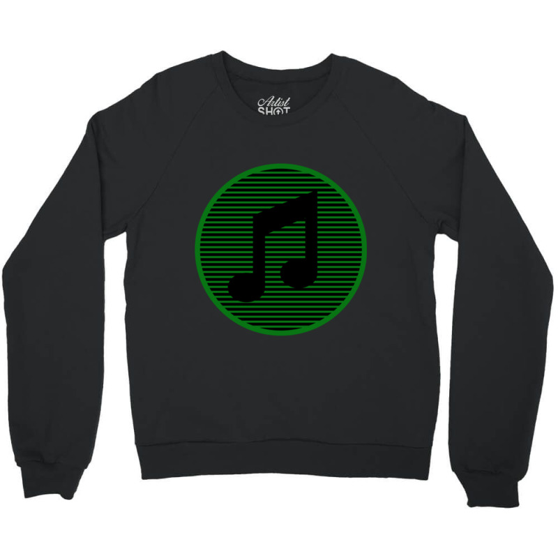 Retro Striped Music Note Classic Crewneck Sweatshirt by CrystalLSchwartz | Artistshot