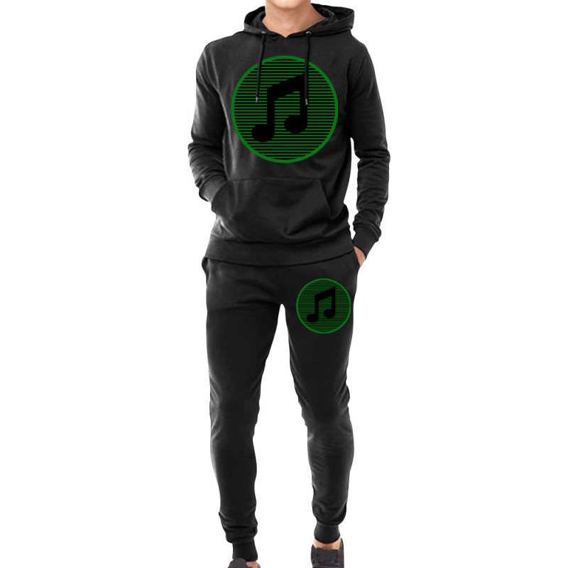 Retro Striped Music Note Classic Hoodie & Jogger set by CrystalLSchwartz | Artistshot