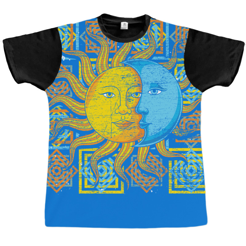 Astrology Lover Boho Sun Celestial Bodies Moon Astronomy Girl Graphic T-shirt by saroarioyliaz | Artistshot