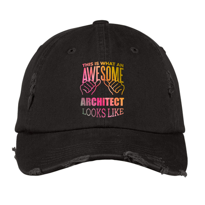 Awesome And Funny This Is What An Awesome Architect Architects Archite Vintage Cap | Artistshot