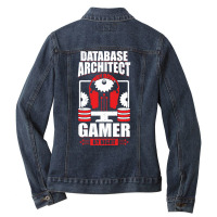 Data Architecture Database Architect Gamer Gift Vintage Ladies Denim Jacket | Artistshot