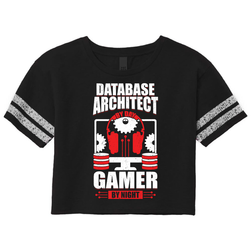 Data Architecture Database Architect Gamer Gift Vintage Scorecard Crop Tee by xatseveitasz | Artistshot