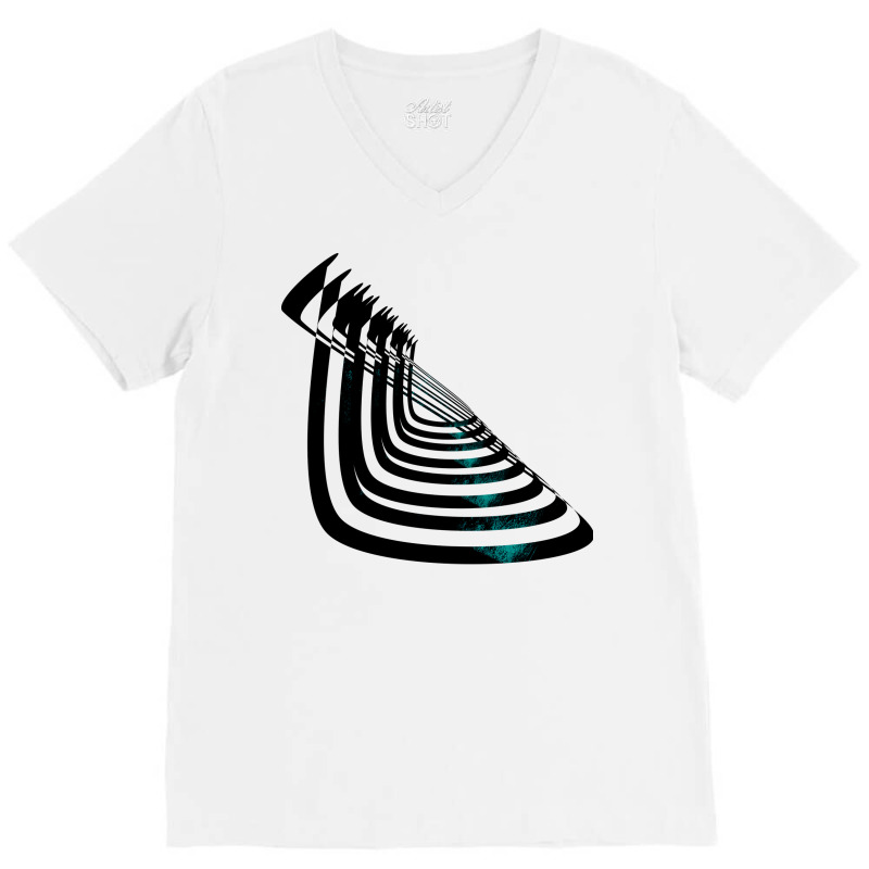 Pattern Travel V-neck Tee | Artistshot