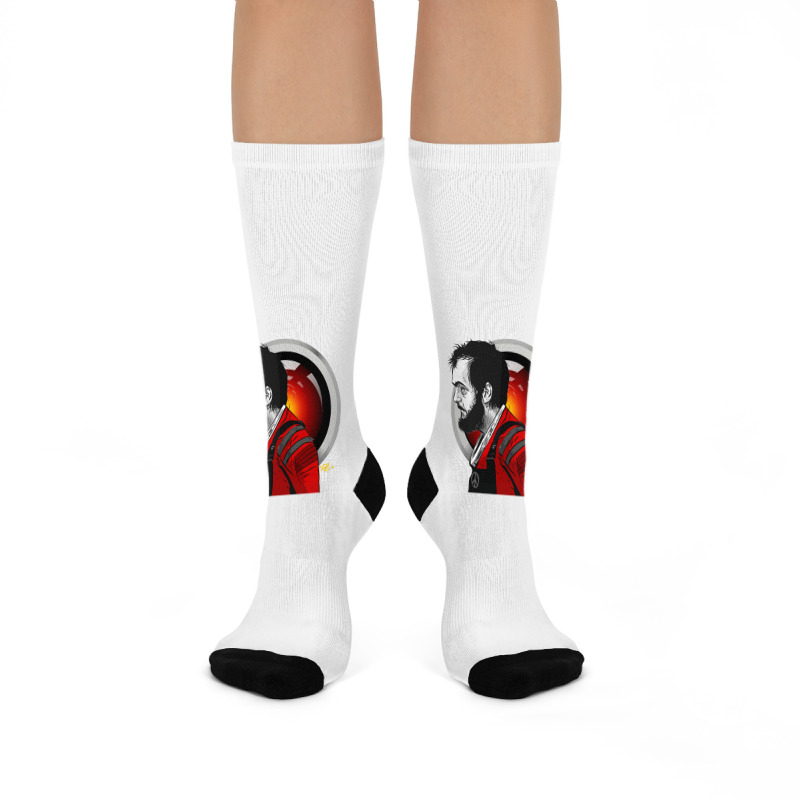 Stanley Kubrick   An Illustration Crew Socks | Artistshot