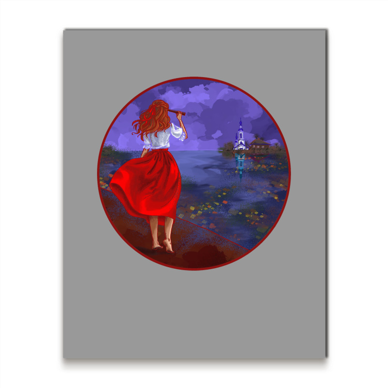 Watching Girl Trending Metal Print Vertical | Artistshot