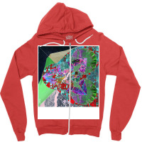 Satellite City In Urban Global Map Collage Art 70s Zipper Hoodie | Artistshot