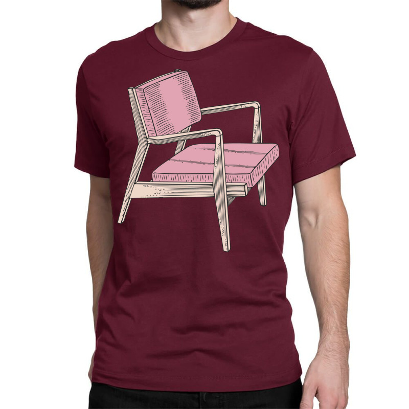 Pink Modern Chair Hippie Classic T-shirt | Artistshot