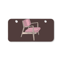 Pink Modern Chair Hippie Bicycle License Plate | Artistshot