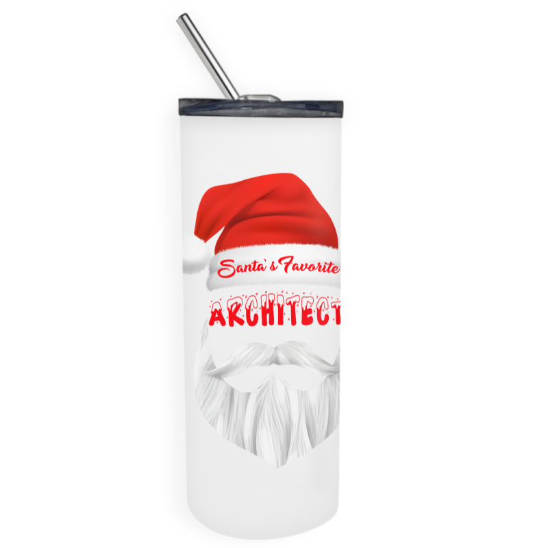 Santas Favorite Architect Funny Christmas Gifts Stars Skinny Tumbler | Artistshot