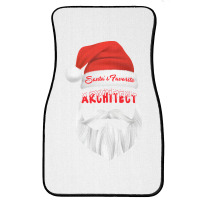 Santas Favorite Architect Funny Christmas Gifts Stars Front Car Mat | Artistshot