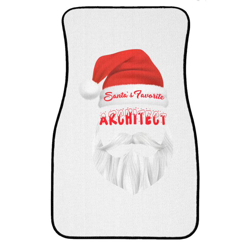 Santas Favorite Architect Funny Christmas Gifts Stars Front Car Mat | Artistshot