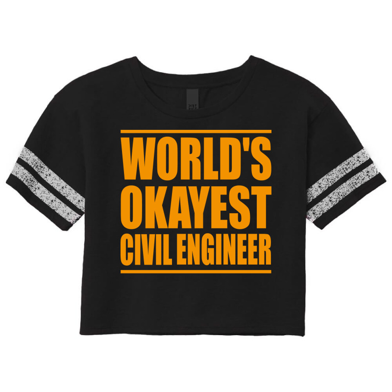 Worlds Okayest Civil Engineer Yellow Scorecard Crop Tee by pislarjalopa | Artistshot