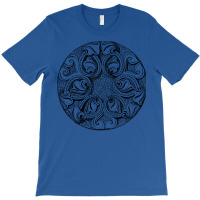 Vintage Leaves And Scrolls Nature Medallion Design Nostalgia T-shirt | Artistshot