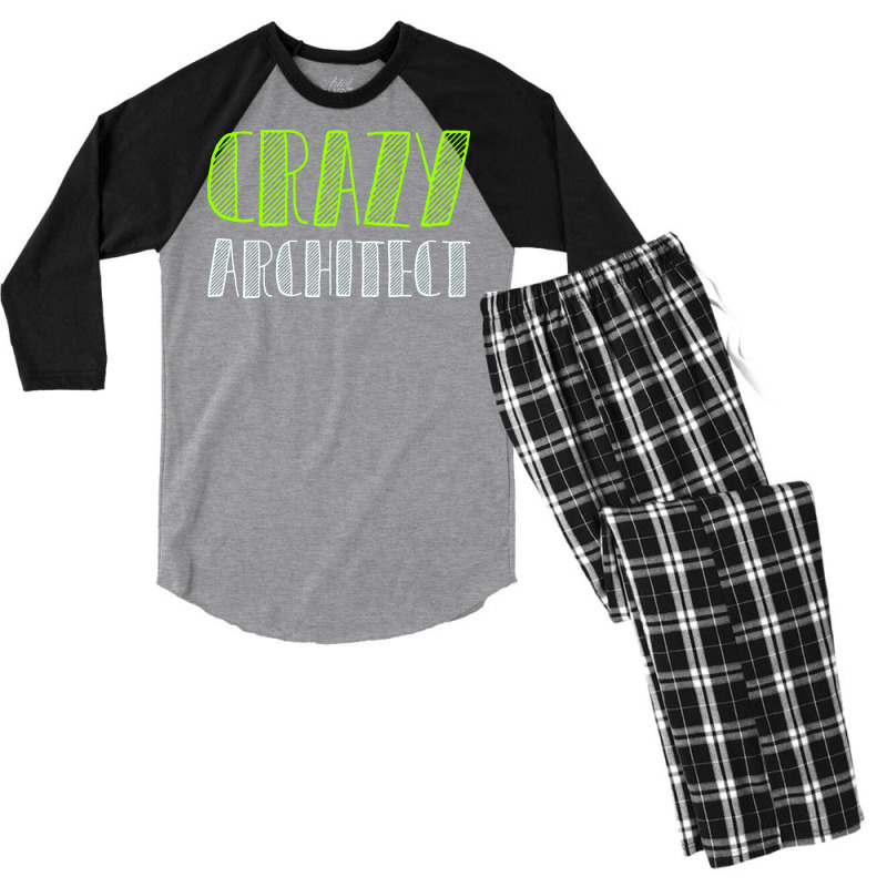 Crazy Architect Music Men's 3/4 Sleeve Pajama Set | Artistshot