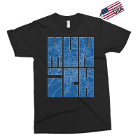 Munich Germany City Map Typography Blueprint Exclusive T-shirt | Artistshot