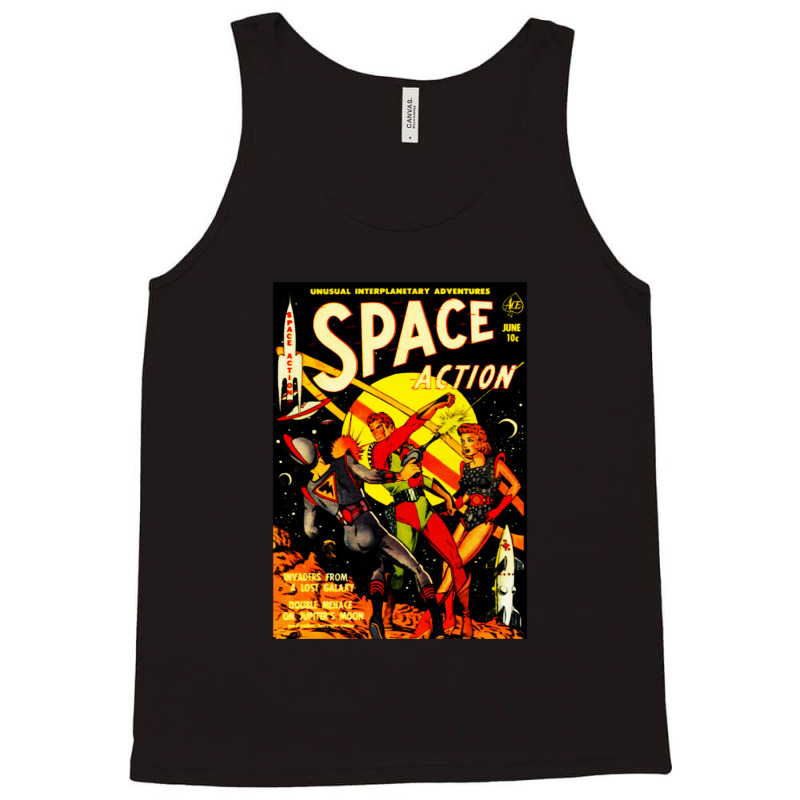 Space Action Tank Top | Artistshot