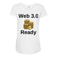 Web 30 Ready With Nfts Maternity Scoop Neck T-shirt | Artistshot