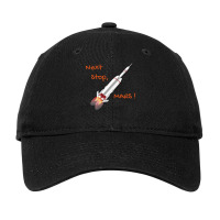 Next Stop Mars Rocket Nostalgia Adjustable Cap | Artistshot