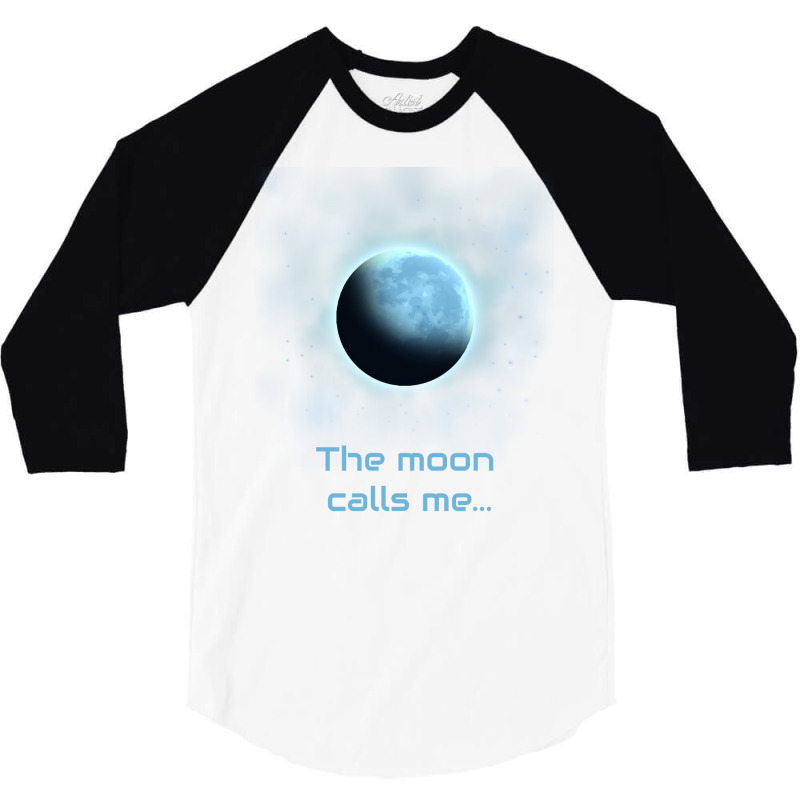 The Moon Calls Me Red 3/4 Sleeve Shirt | Artistshot