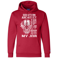 Solution Architect T  The Hardest Part Gift Item Tee Champion Hoodie | Artistshot