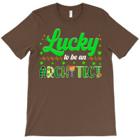 Retro Lucky To Be An Architect Shamrock Irish Patricks Day Hippie T-shirt | Artistshot