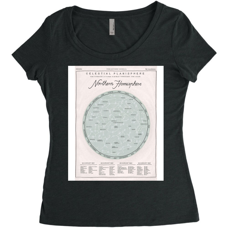 Northern Hemisphere Music Women's Triblend Scoop T-shirt by mauxiedomf | Artistshot