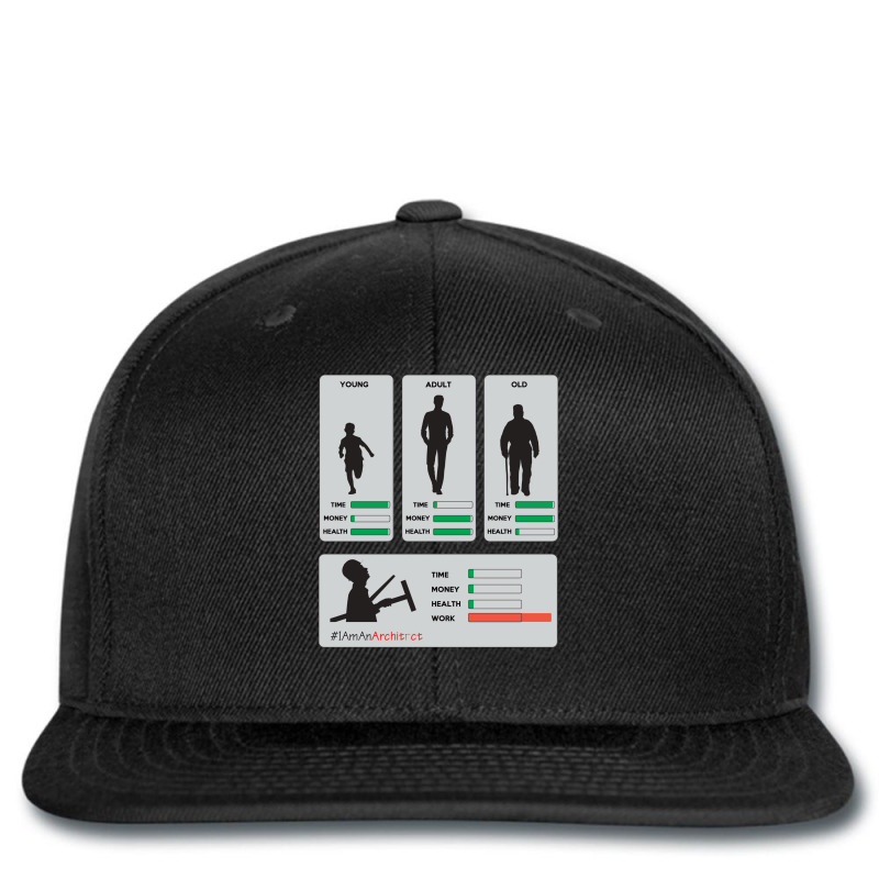 Architects Life Story Always Working Printed Hat | Artistshot