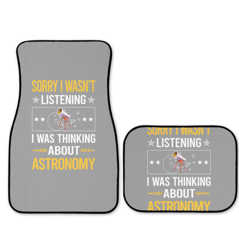 Sorry I Was Not Listening Astronomy Boy Full Set Car Mats | Artistshot