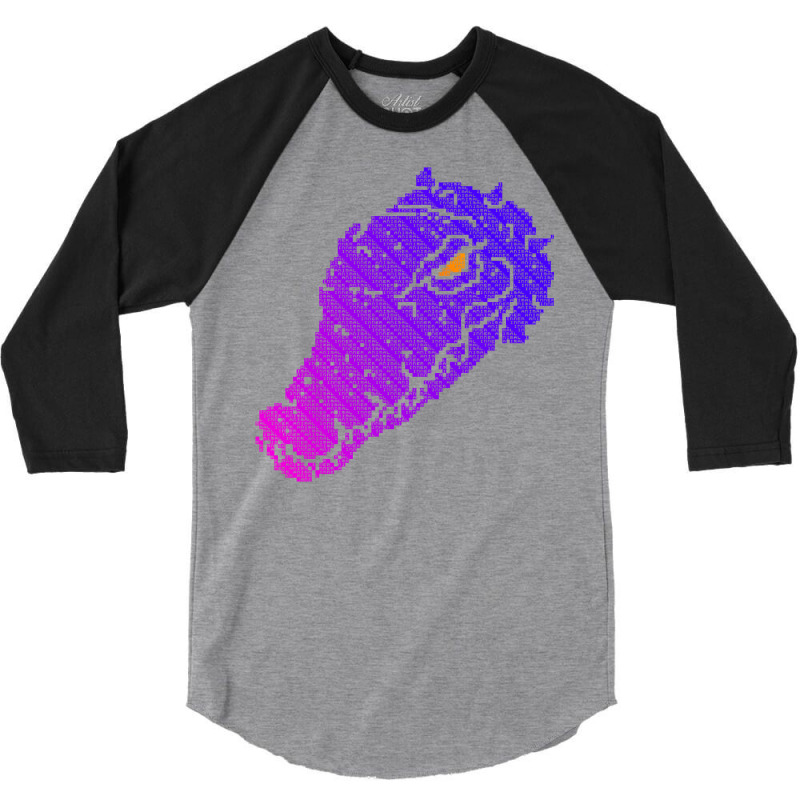 Inner Animal   Gradient Version With An Aluring Eye 3/4 Sleeve Shirt by cordtssantunw | Artistshot