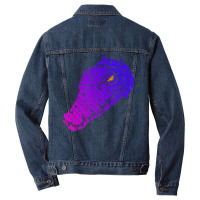 Inner Animal   Gradient Version With An Aluring Eye Men Denim Jacket | Artistshot