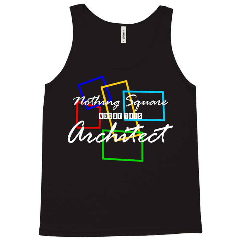 Nothing Square Architect Design Green Tank Top | Artistshot