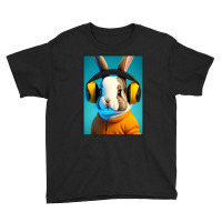 Artistshot Limited Edition Easter Bunny Festival Headphone Headphones Youth Tee | Artistshot