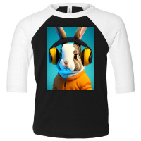 Artistshot Limited Edition Easter Bunny Festival Headphone Headphones Toddler 3/4 Sleeve Tee | Artistshot