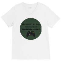 Architect 2 80s Nature V-neck Tee | Artistshot