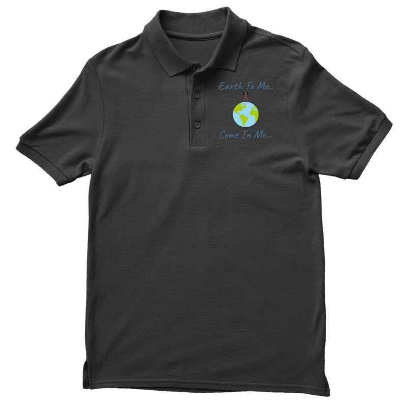 Earth To Mecome In Mespace Design Girl Men's Polo Shirt | Artistshot