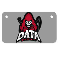 Data Architect In Control Nostalgia Motorcycle License Plate | Artistshot