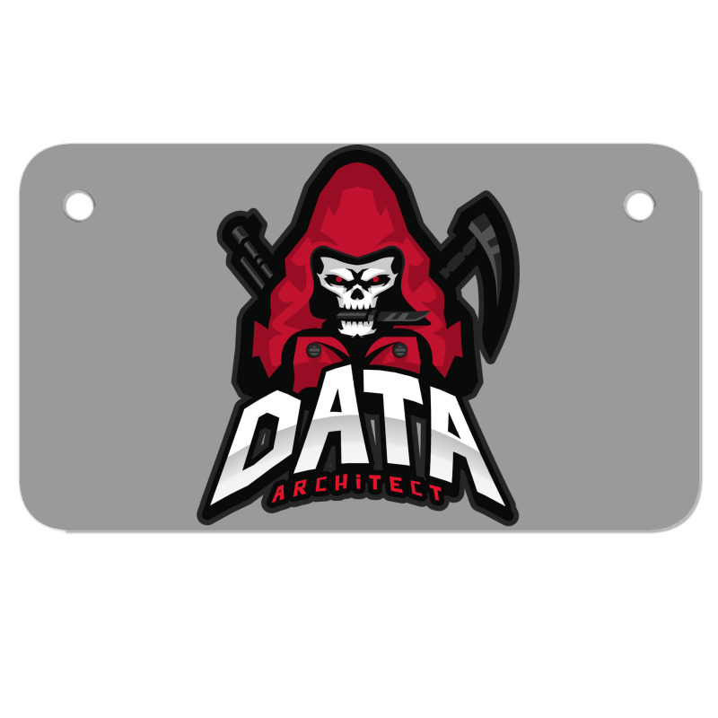 Data Architect In Control Nostalgia Motorcycle License Plate | Artistshot