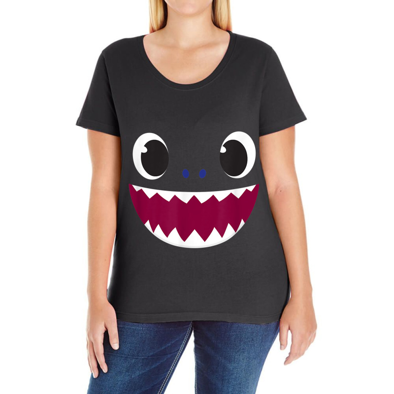 Pinkfong Baby Shark Daddy Shark Ladies Curvy T-Shirt by JennetteMichelleBrink | Artistshot