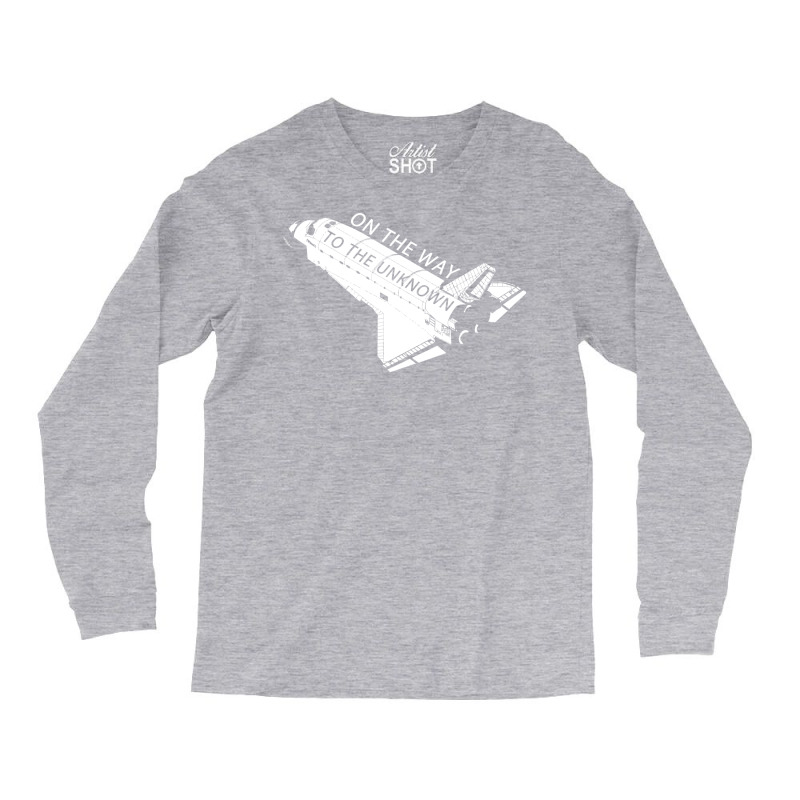 On The Way To The Unknown Quote Long Sleeve Shirts by mauxiedomf | Artistshot